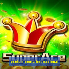 excluir conta bet nacional